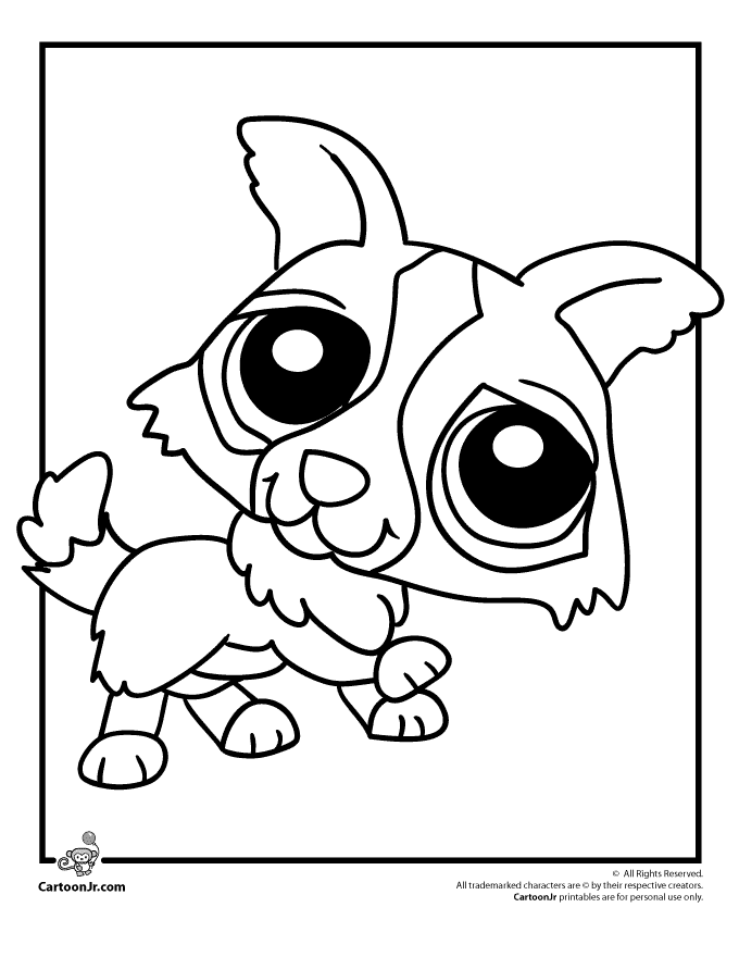 Plansa de colorat cu Littlest Pet Shop 53 49